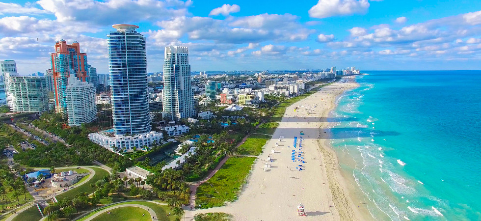 South Beach, Miami Beach. Florida. Atlantic Ocean