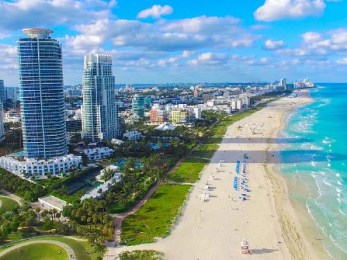 South Beach, Miami Beach. Florida. Atlantic Ocean